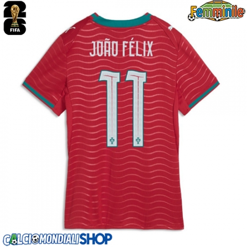 Maglie da calcio Portogallo Joao Felix #11 Prima Maglia Femminile Mondiali 2026  Manica Corta